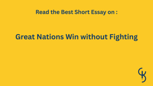 Great Nations Win without Fighting